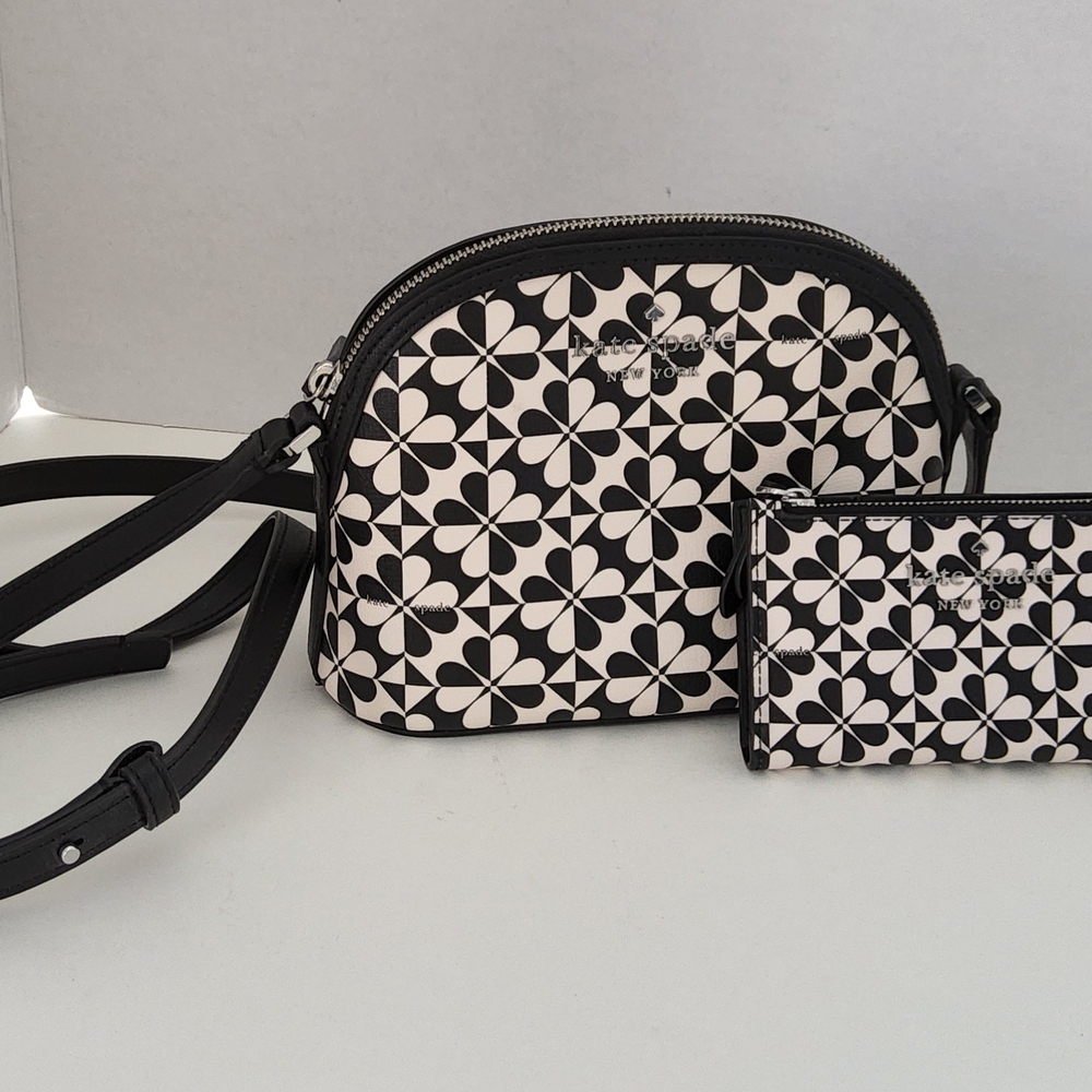 Kate Spade Hollie Clover Crossbody Bag & Matching Wallet - Picture 2 of 9